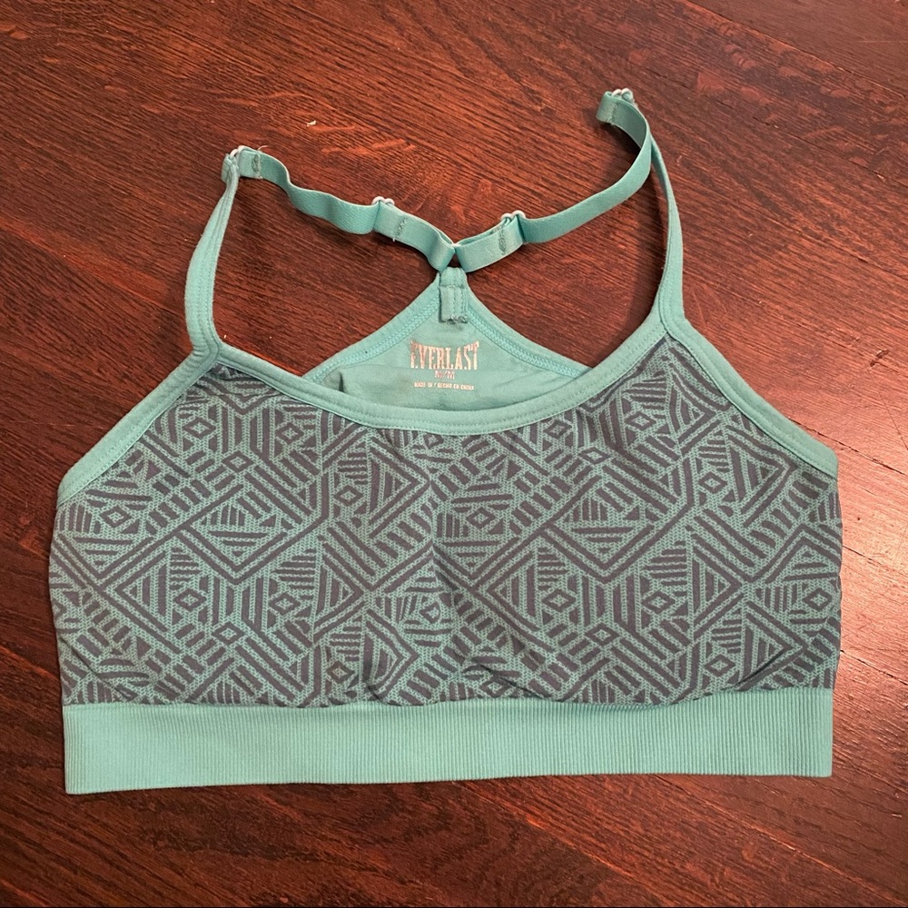 Mint Green Padded Everlast Sports Bra